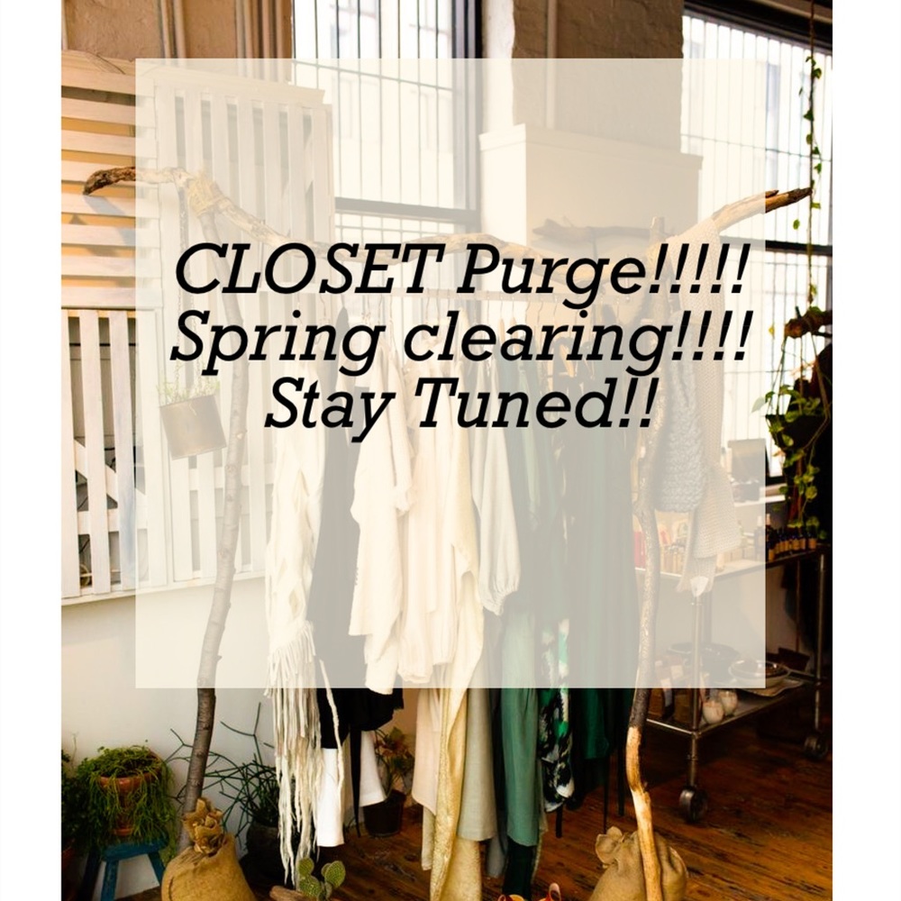 Today I will be cleaning out my closet!!!